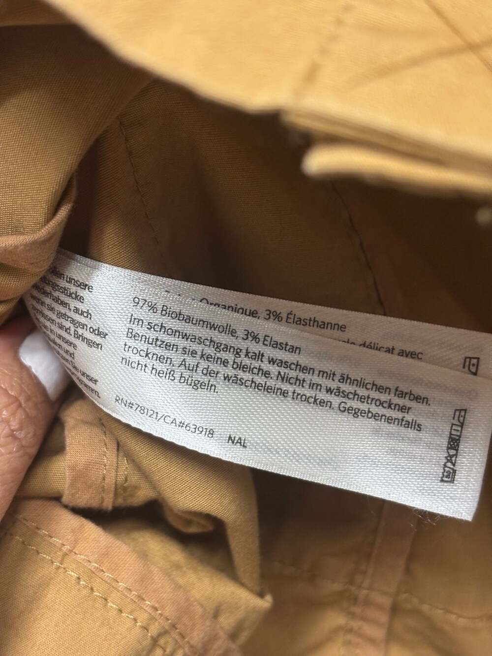 Eileen Fisher Camel Tan Cotton Blazer - Picture 12 of 12